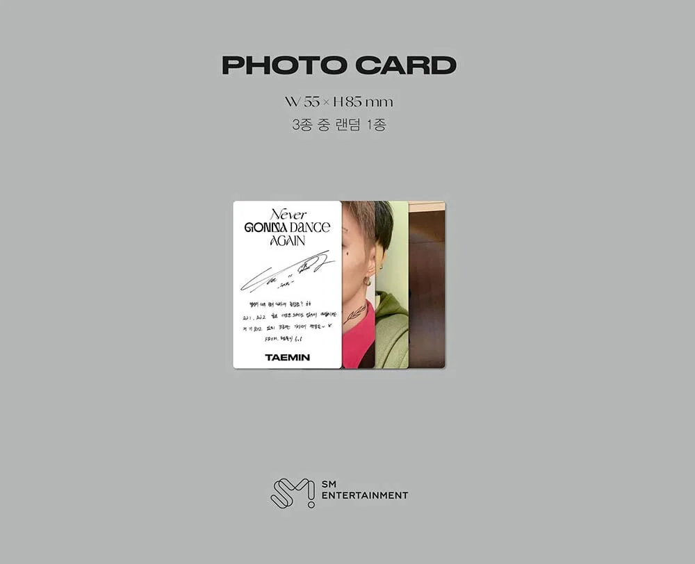 TAEMIN SHINee - NEVER GONNA DANCE AGAIN Extended Album+Extra Photocards Set - Image 7