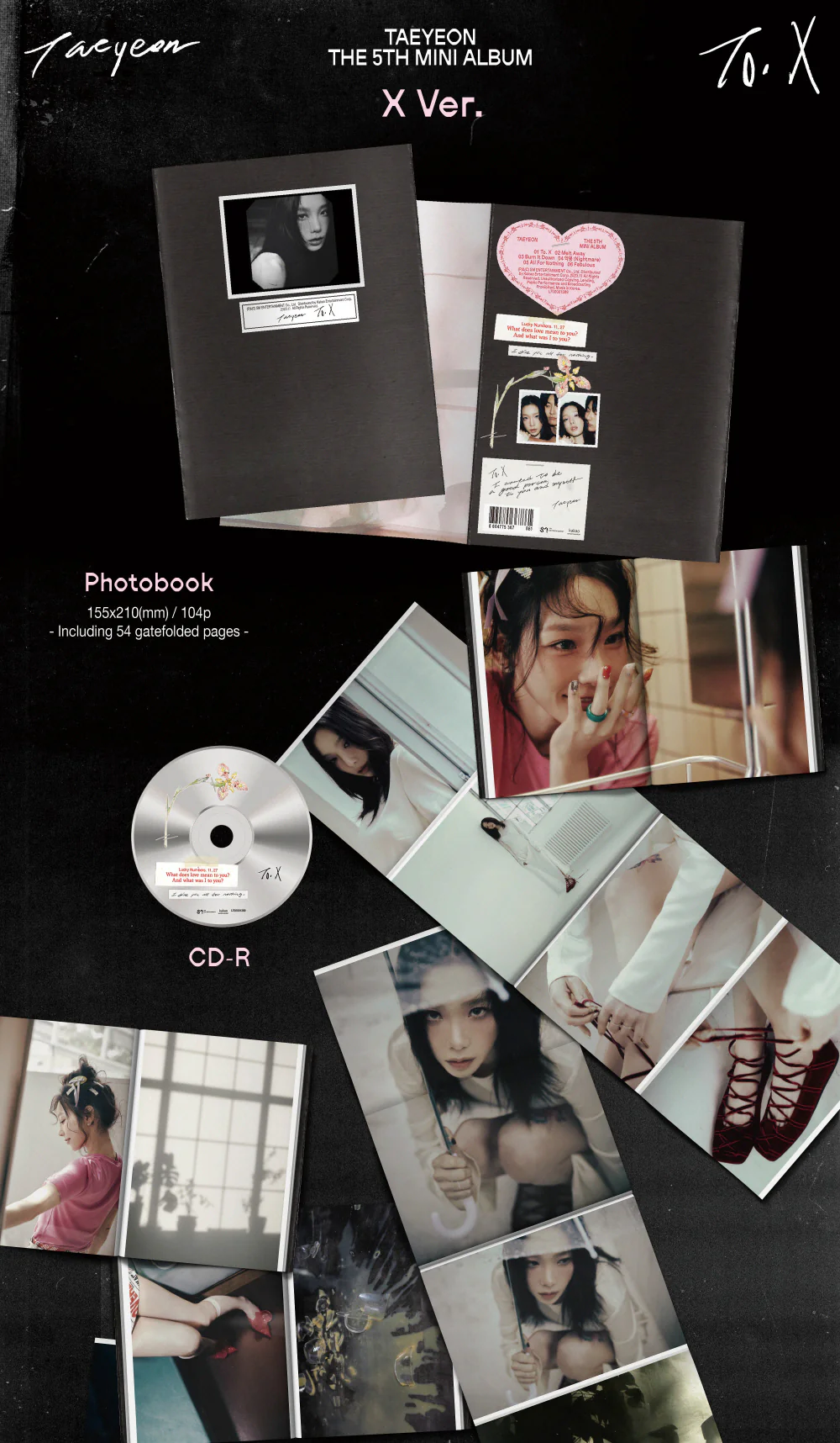 TAEYEON - 5th Mini Album To. X [X ver.] - Image 2