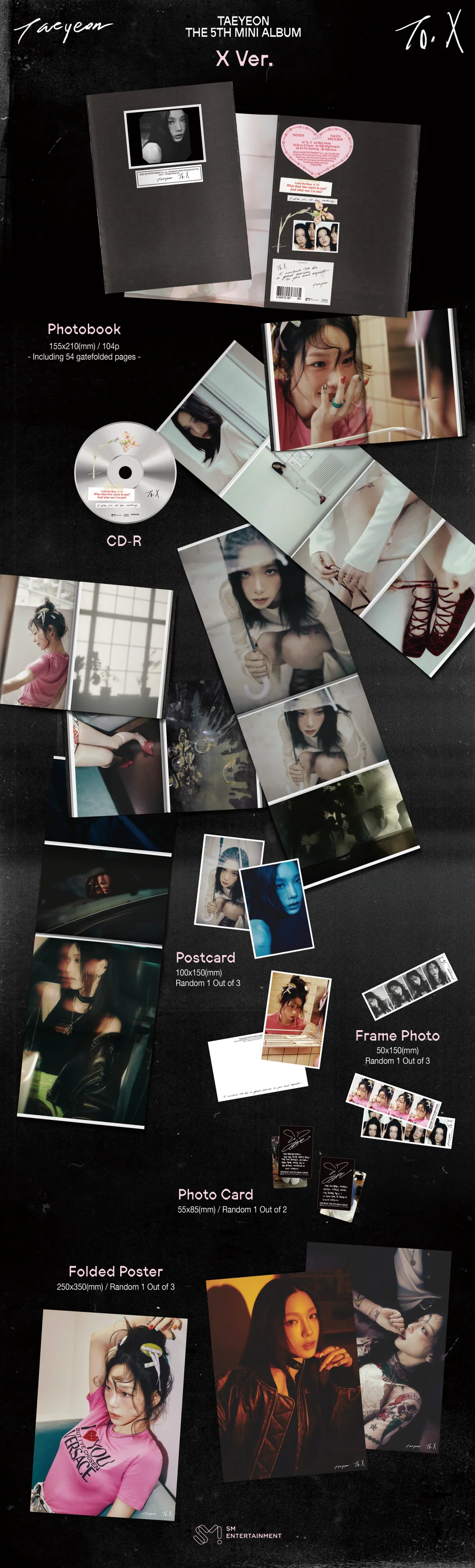 TAEYEON - 5th Mini Album To. X [X ver.] - Image 4