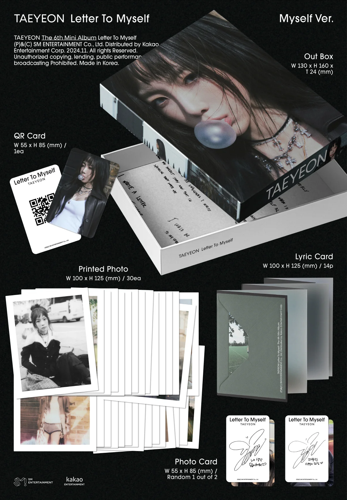 TAEYEON - Letter To Myself [Myself Ver.] Smart Album - Image 2