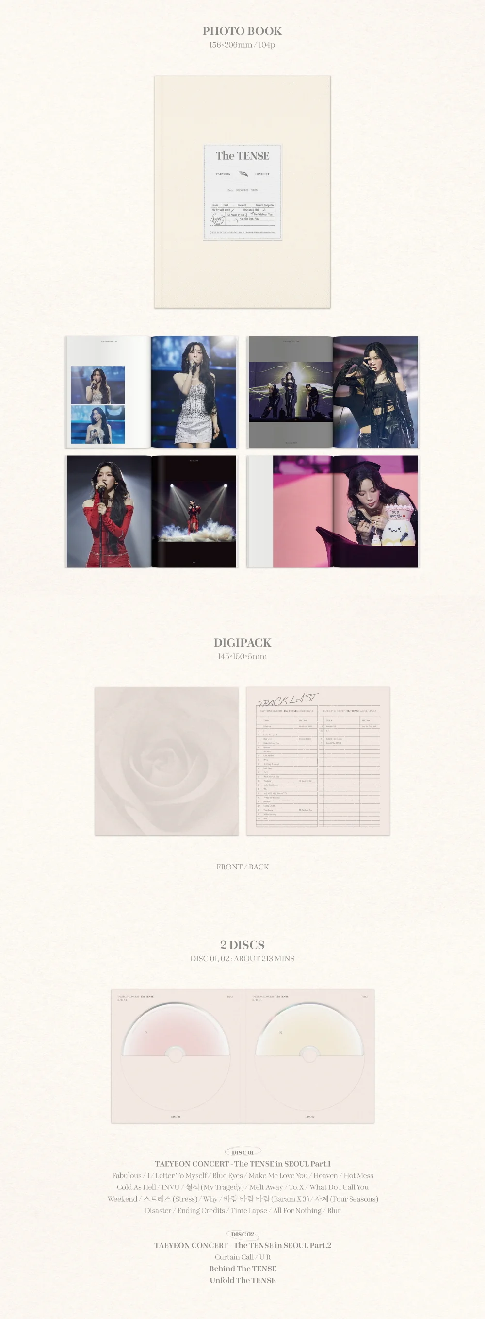 TAEYEON CONCERT The TENSE Memory Box Blu-ray - Image 3