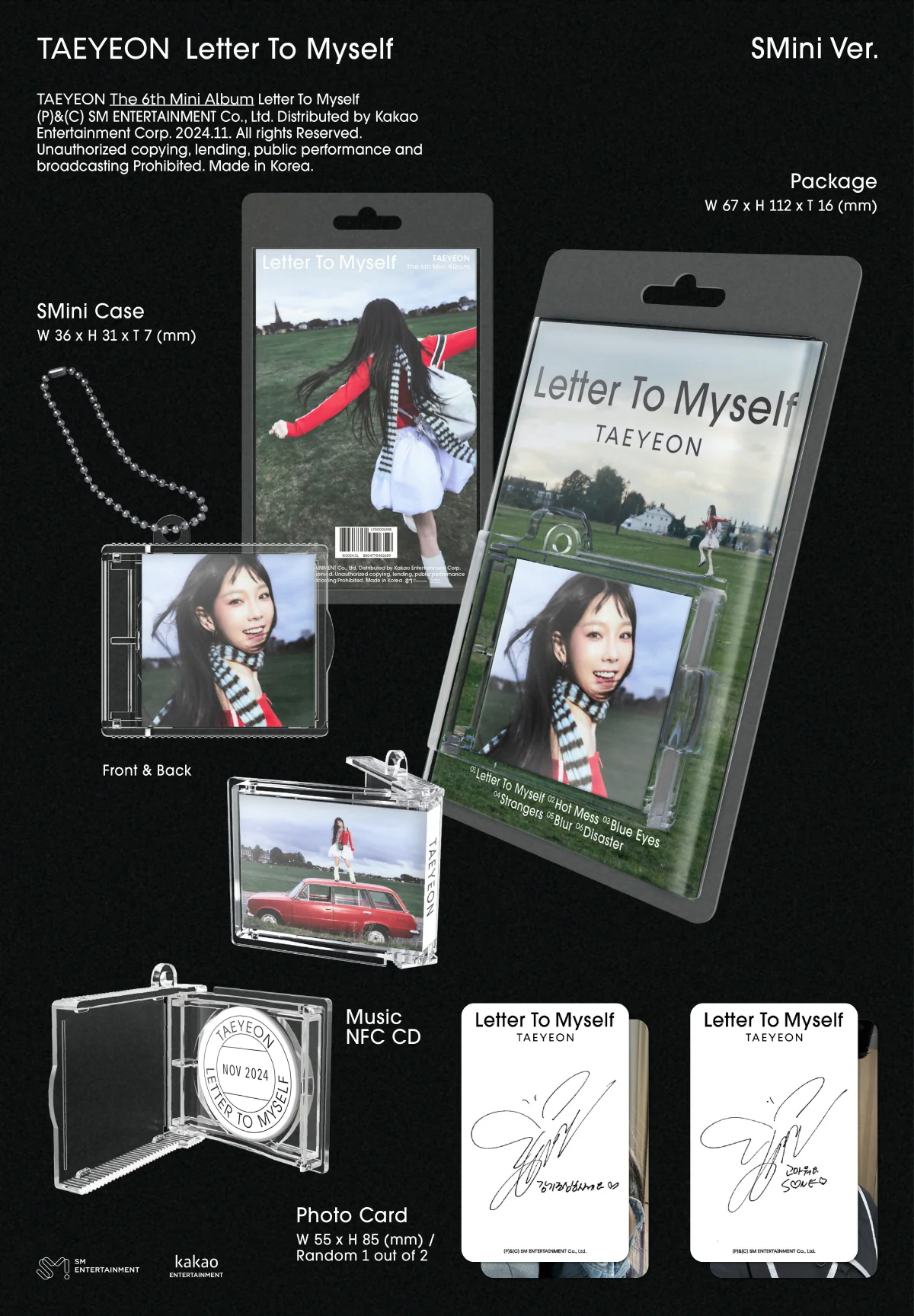 TAEYEON - Letter To Myself [SMini Ver.] Smart Album - Image 2