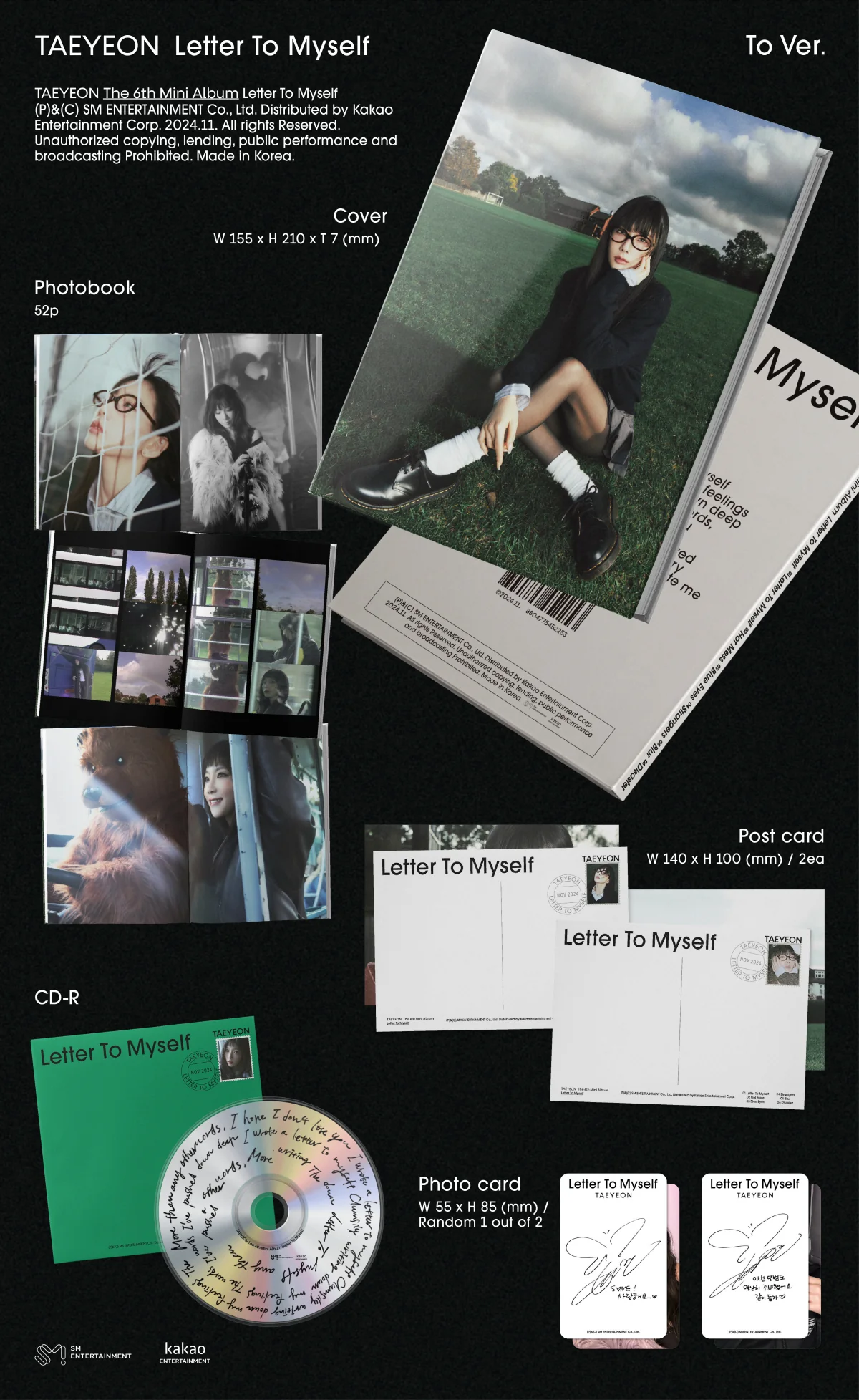 TAEYEON - Letter To Myself [To Ver.] Album - Image 2