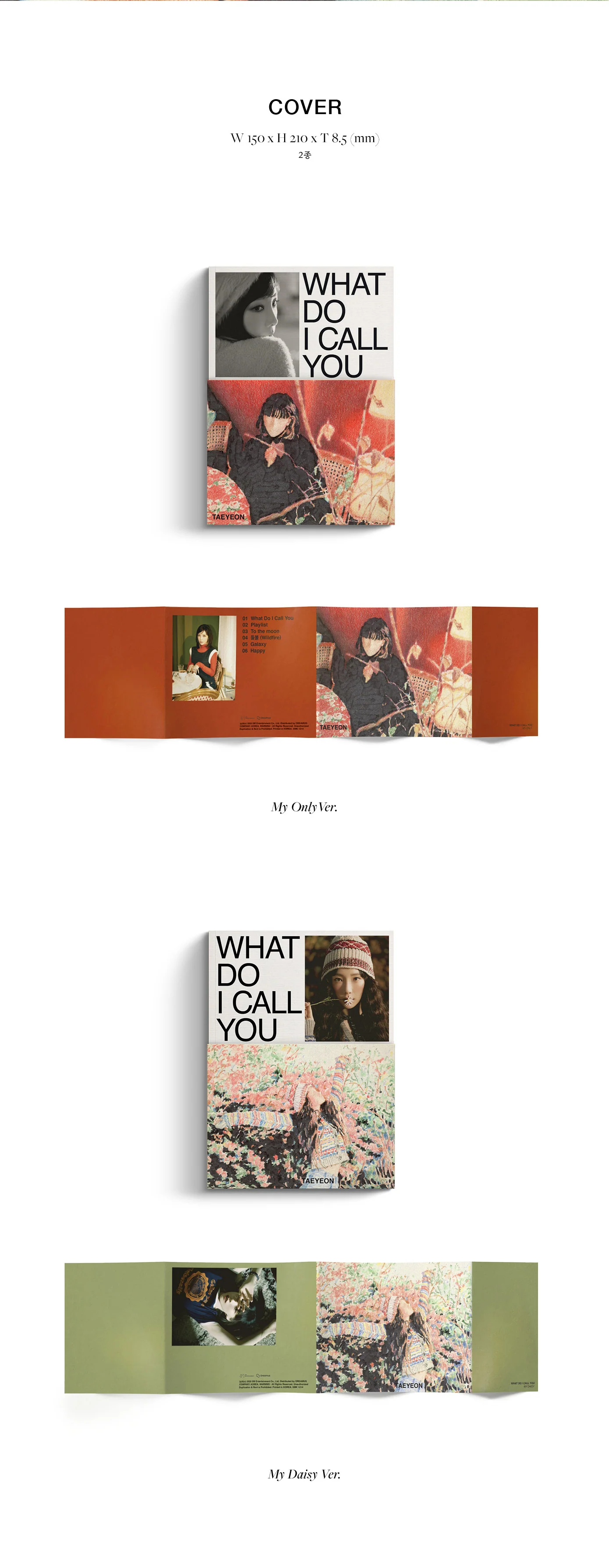 TAEYEON - What Do I Call You (4th Mini Album) Album+Extra Photocards Set (Random ver.) - Image 3