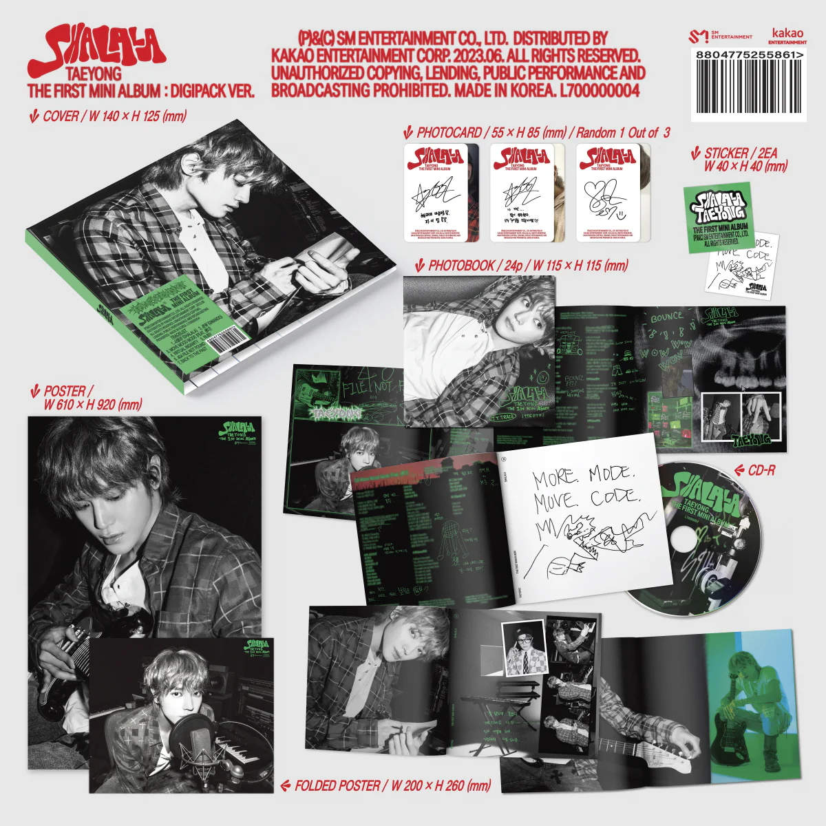 TAEYONG NCT - SHALALA [Digipack ver.] 1st Mini Album - Image 2