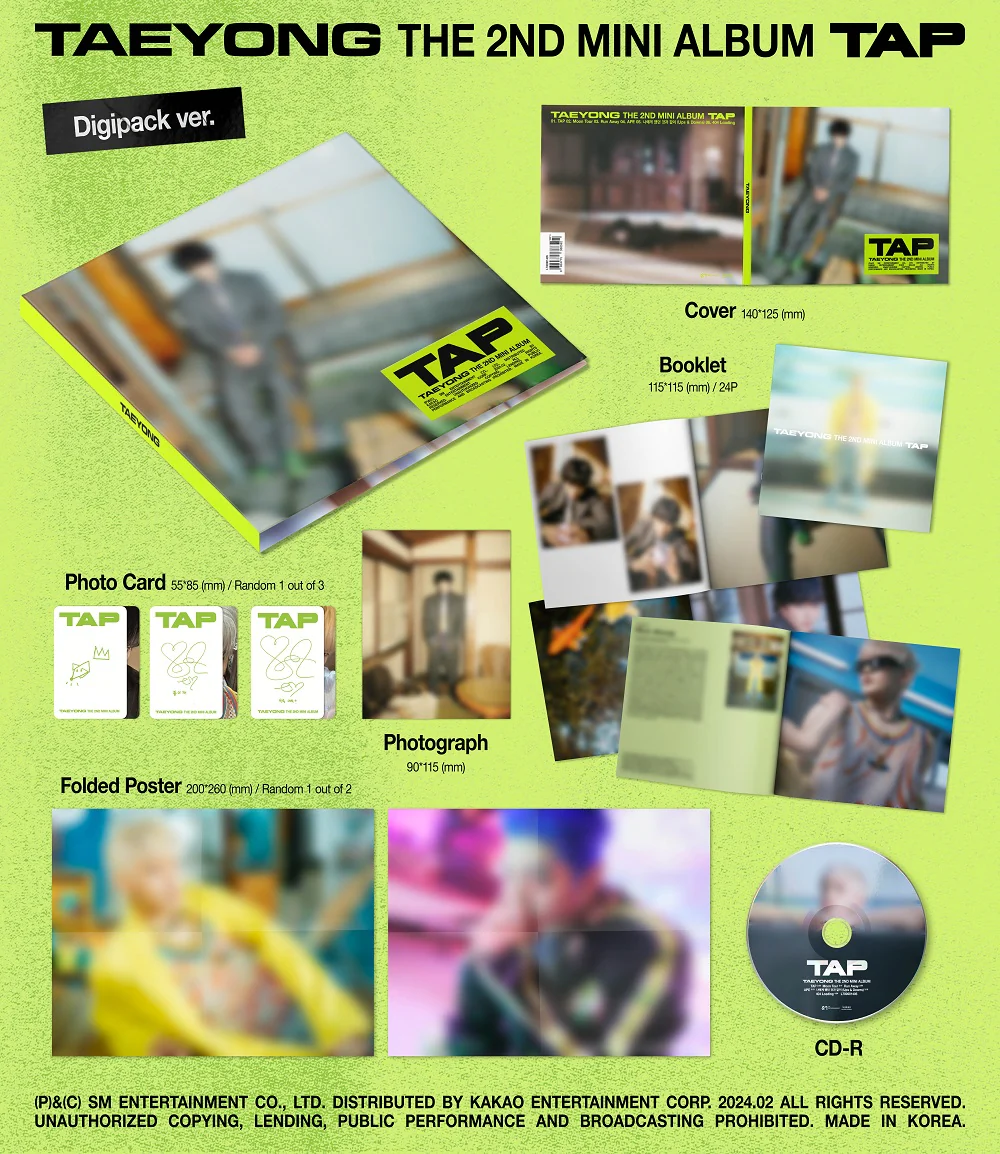 TAEYONG NCT - 2nd Mini Album TAP [Digipack Ver.] - Image 2