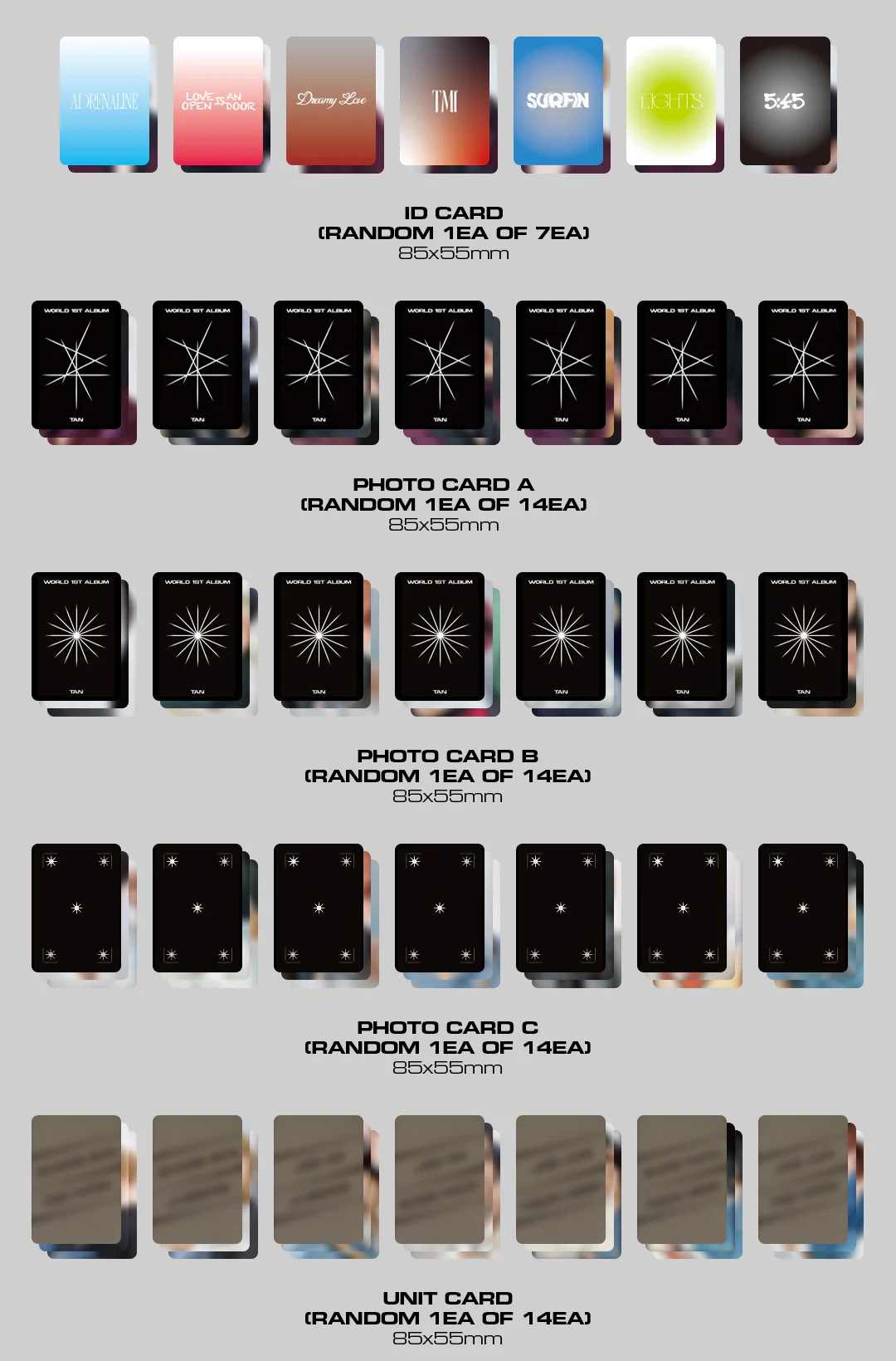 TAN - W SERIES 3TAN WORLD Ver. (1st Album) - Image 3