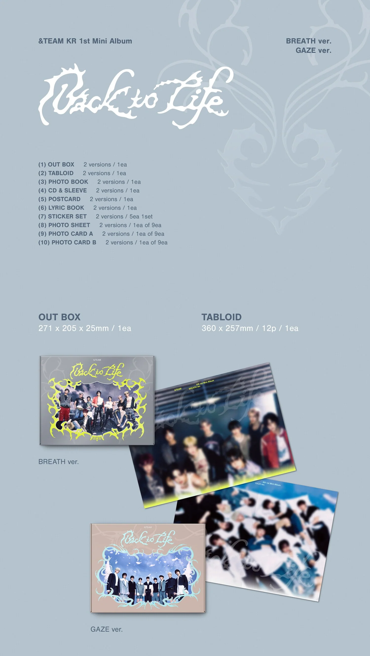 &TEAM - 1st Mini Album Back to Life - Image 2