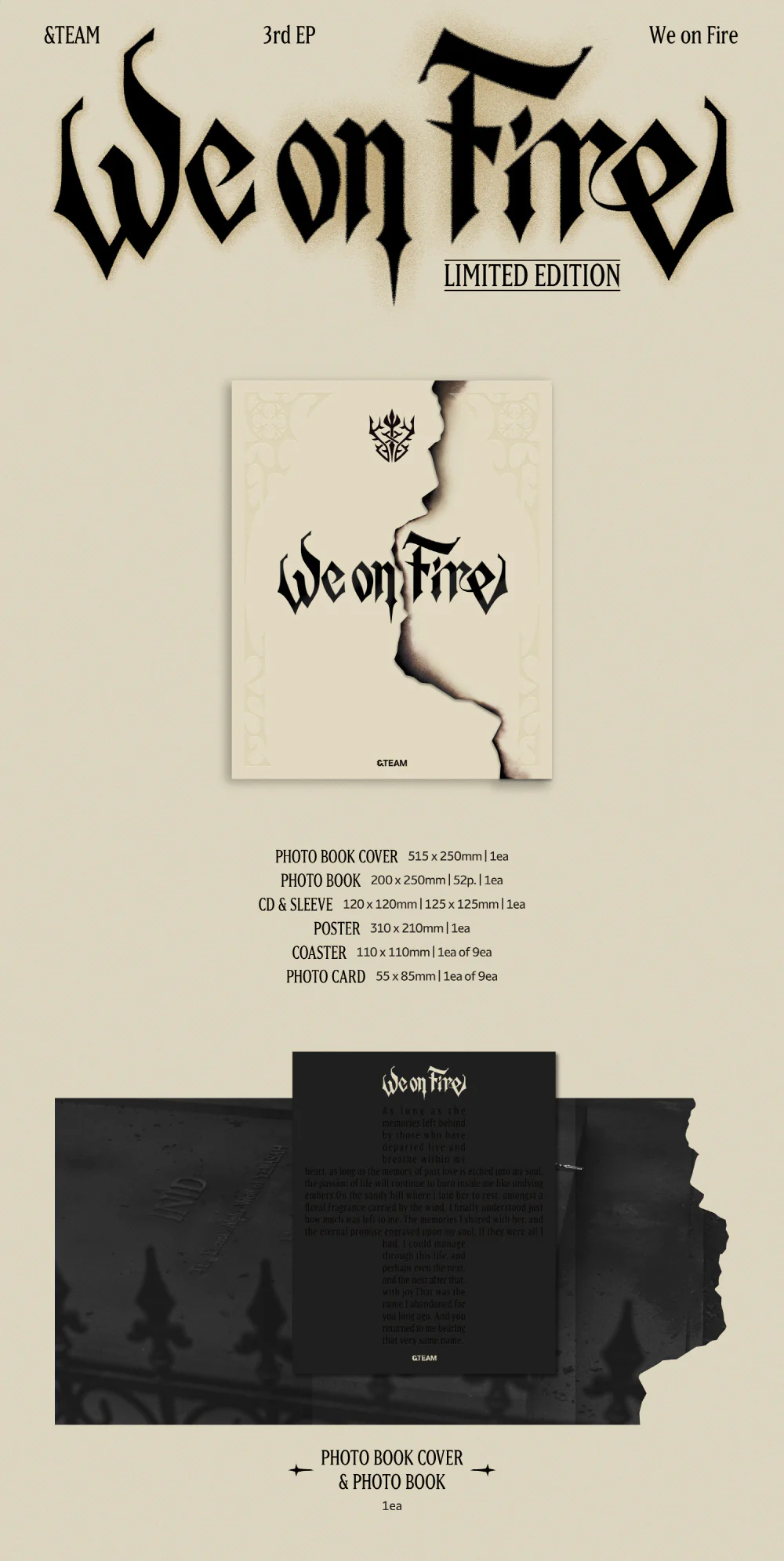 &Team - 3rd EP We On Fire Limited Edition CD - Image 2