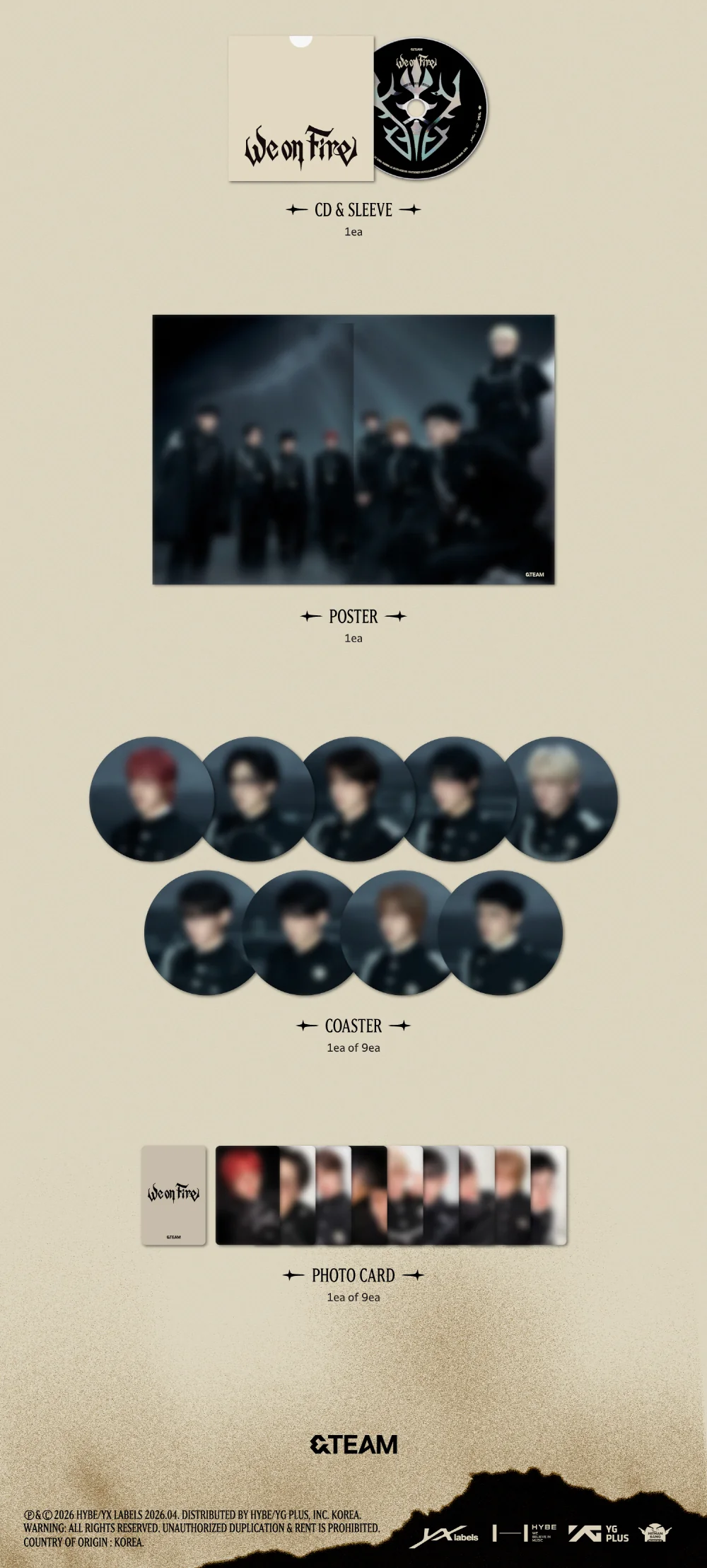 &Team - 3rd EP We On Fire Limited Edition CD - Image 3