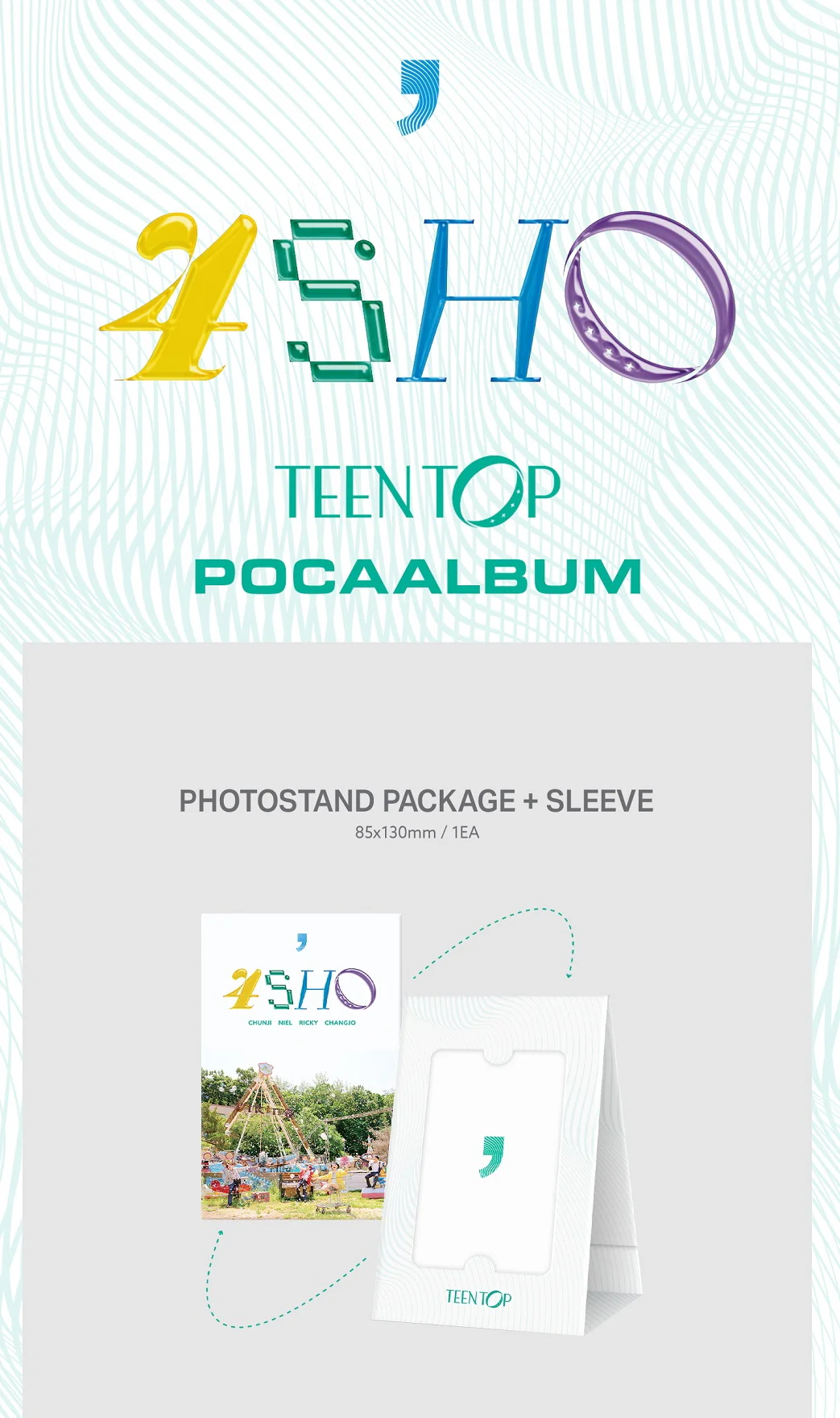 TEEN TOP - 7th Single Album 4SHO Poca Album - Image 2