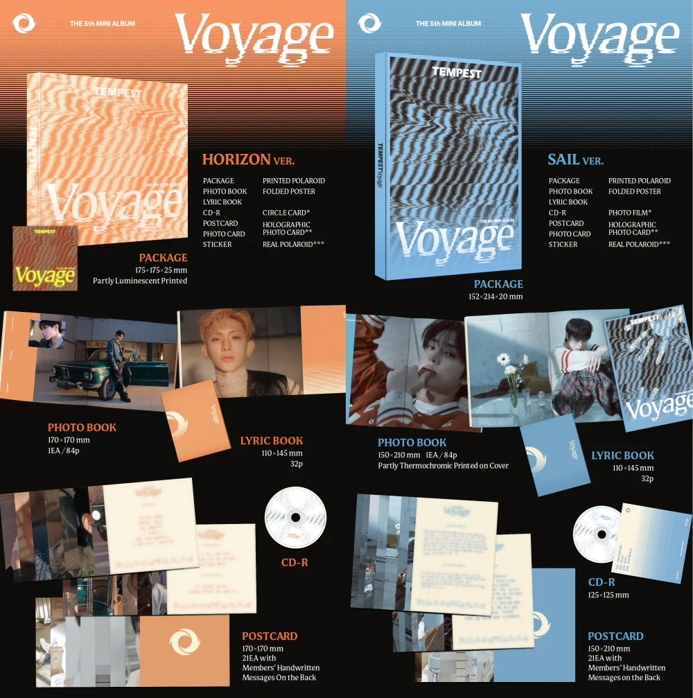 TEMPEST - 5th Mini Album Tempest Voyage CD+Pre-Order Benefit - Image 2