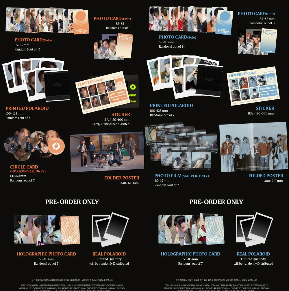 TEMPEST - 5th Mini Album Tempest Voyage CD+Pre-Order Benefit - Image 3