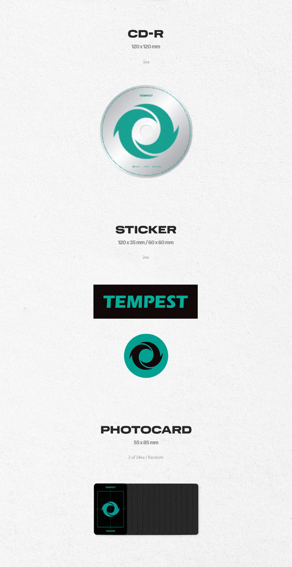 TEMPEST - It’s ME, It's WE [DIGIPACK Ver.]  (1st Mini) CD - Image 3
