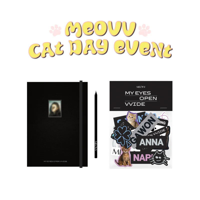 [THE BLACK LABEL EXCLUSIVE] MEOVV CAT DAY SET - 1st EP OFFICIAL MERCH + PREORDER BENEFIT