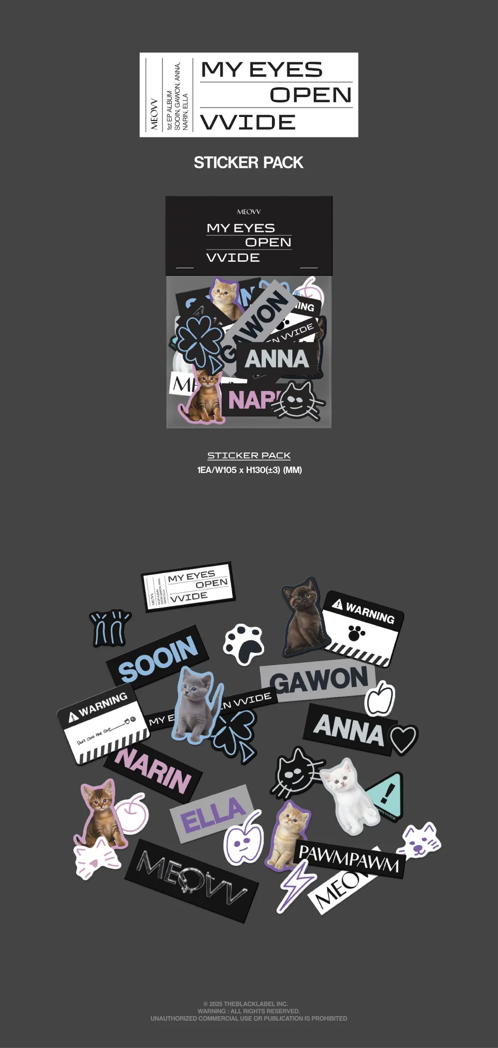 [THE BLACK LABEL EXCLUSIVE] MEOVV CAT DAY SET - 1st EP OFFICIAL MERCH + PREORDER BENEFIT - Image 3