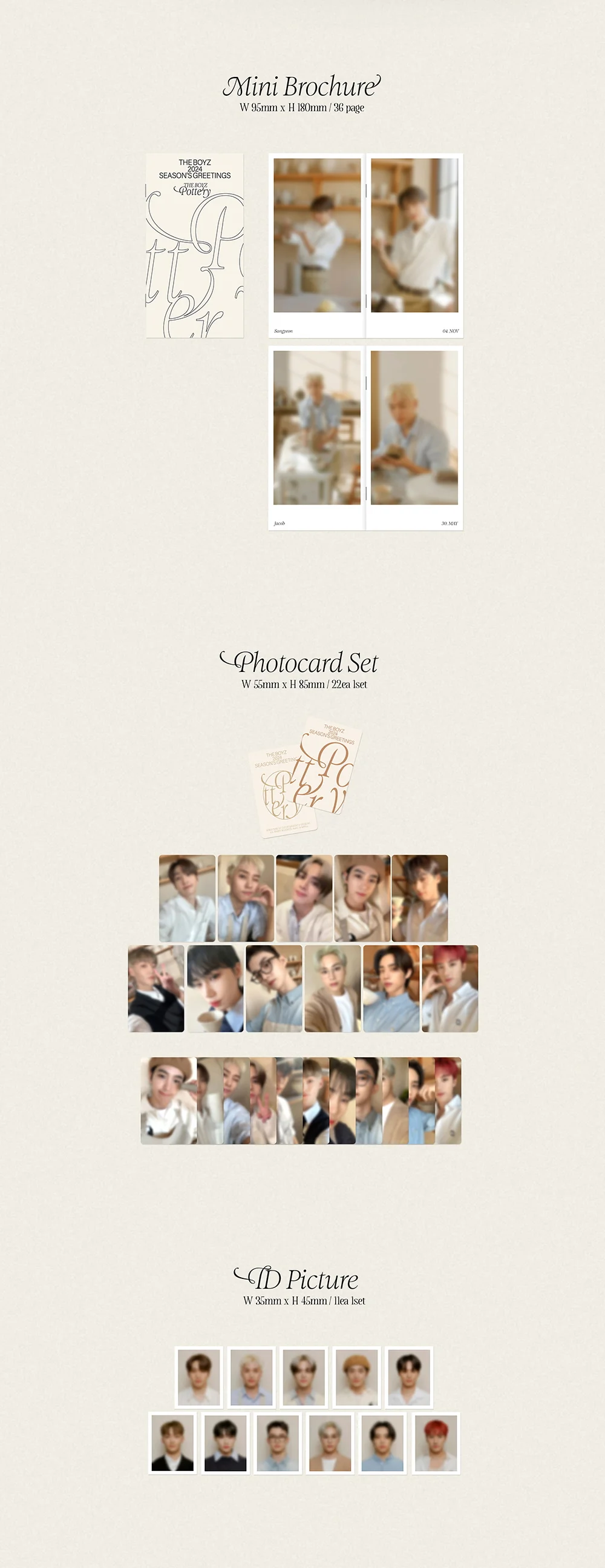 THE BOYZ - 2024 Season's Greetings THE BOYZ POTTERY+Pre-Order Benefit - Image 4