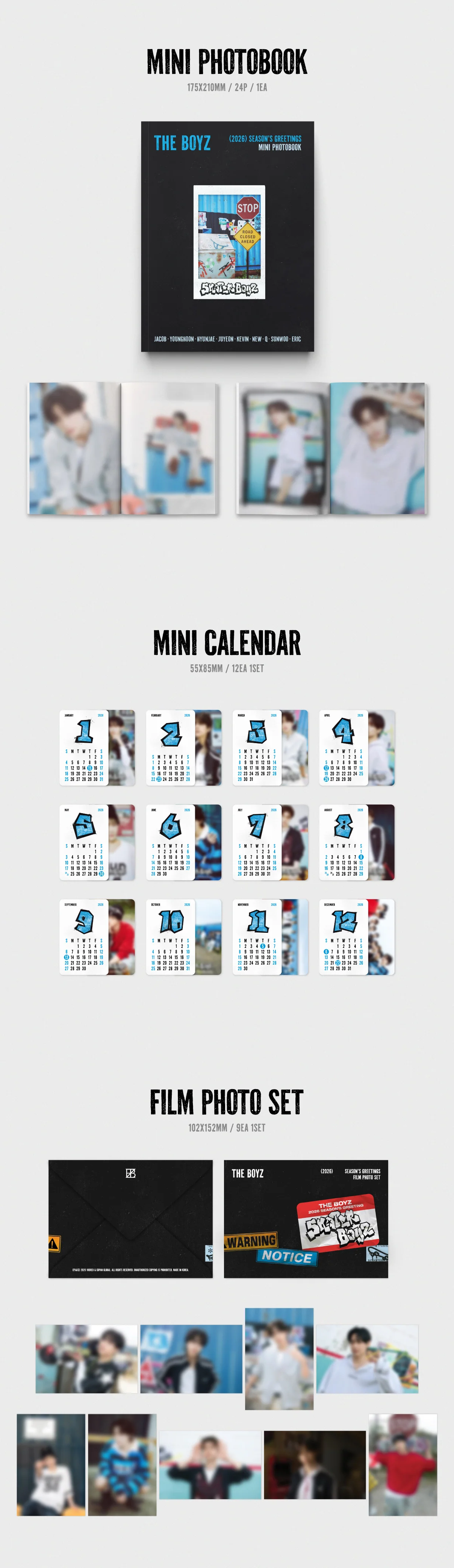 The Boyz 2026 Season's Greetings Skater Boyz+Pre-Order Gift - Image 7