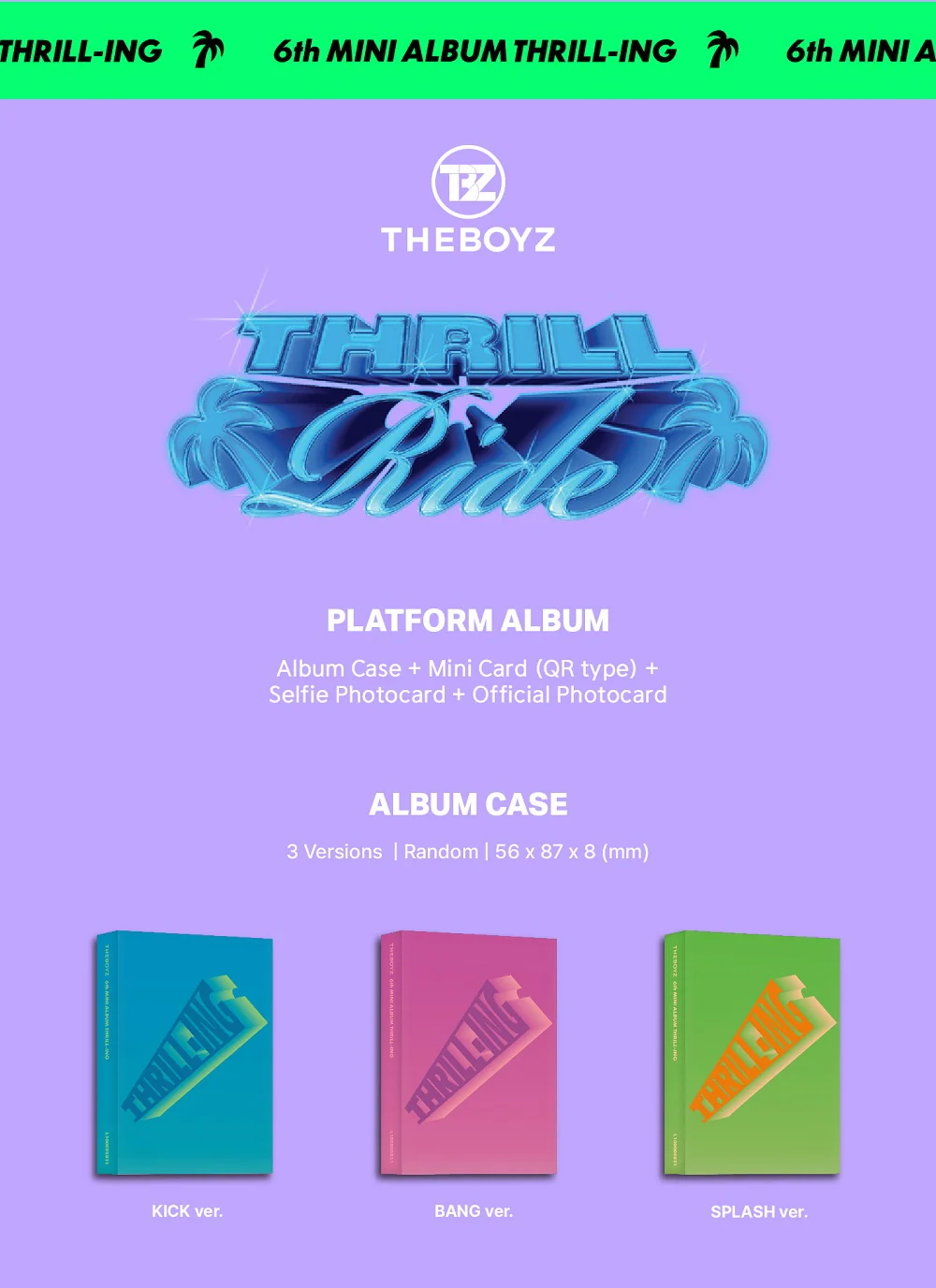 THE BOYZ - 6th Mini Album THRILL-ING Platform ver. - Image 2