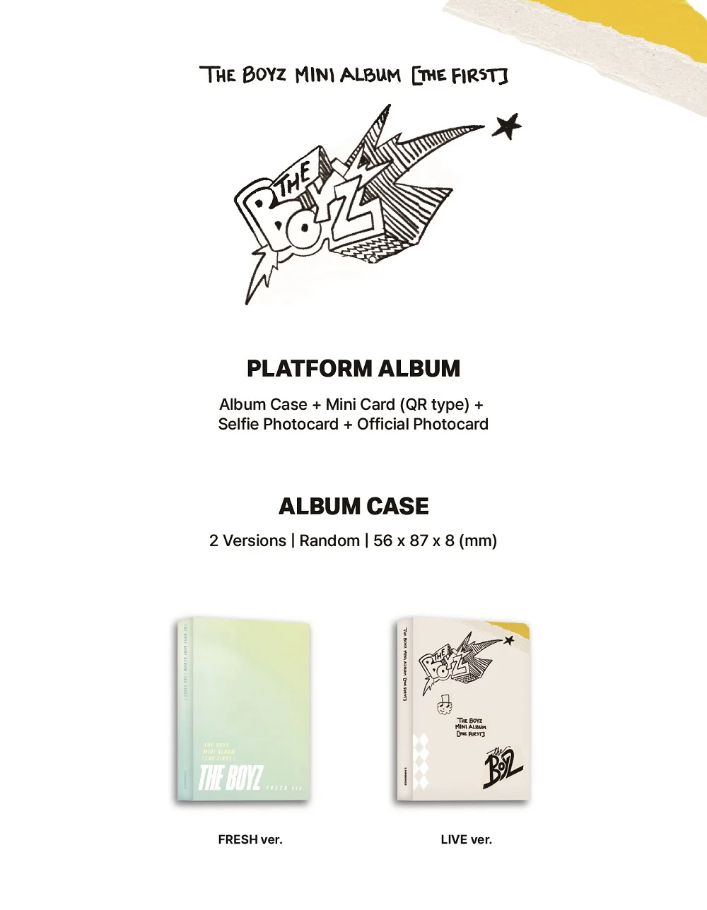 THE BOYZ - Debut Album THE FIRST Platform ver. - Image 2