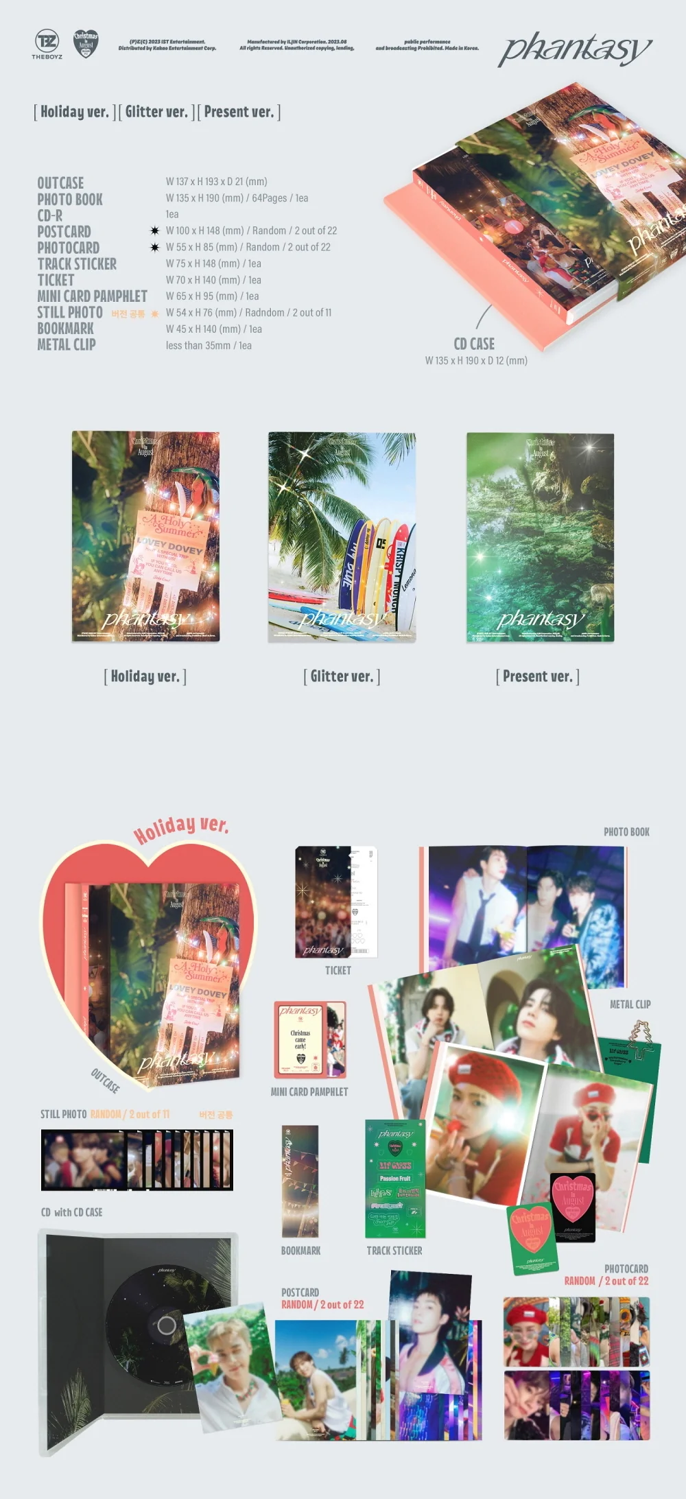 THE BOYZ - PHANTASY Part.1 Christmas In August (Vol.2) Album - Image 2
