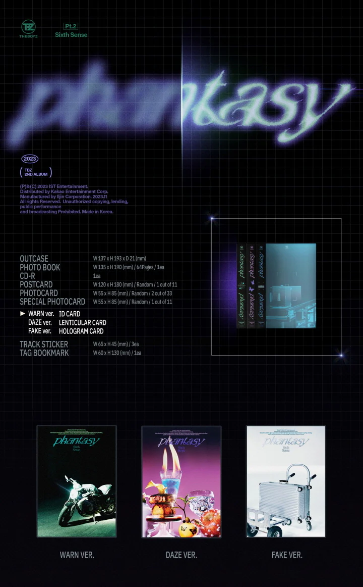 THE BOYZ - PHANTASY Pt.2 Sixth Sense (Vol.2) Album - Image 2
