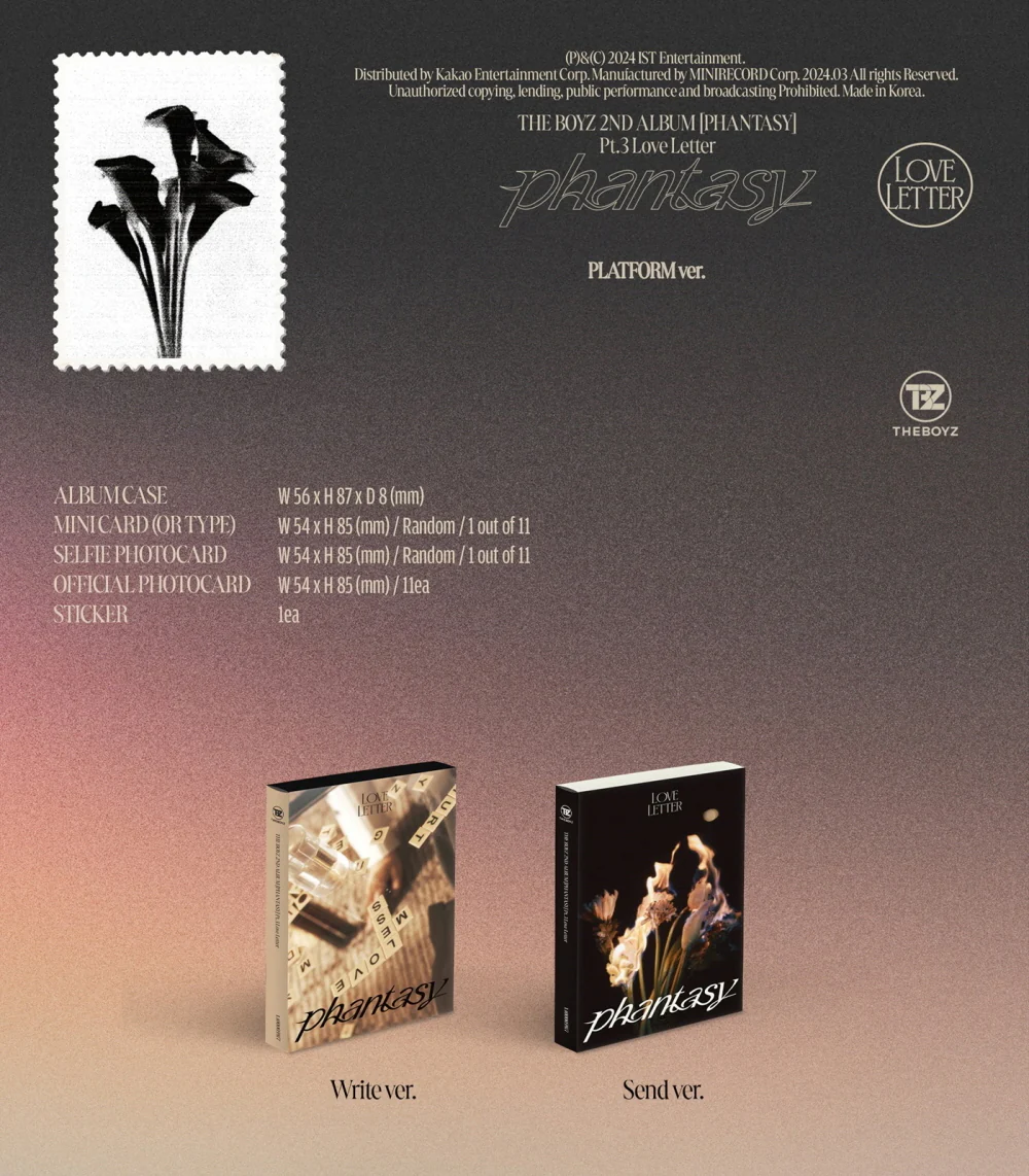 THE BOYZ - PHANTASY Pt.3 Love Letter [Platform ver.] Album - Image 2