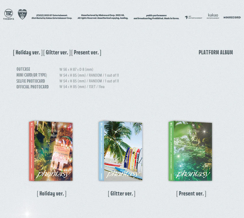 THE BOYZ - Vol.2 Phantasy Part.1 Christmas in August PLATFORM version - Image 2
