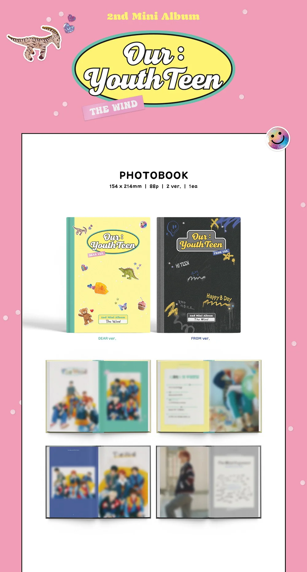 THE WIND - 2nd Mini Album Our : YouthTeen CD - Image 2