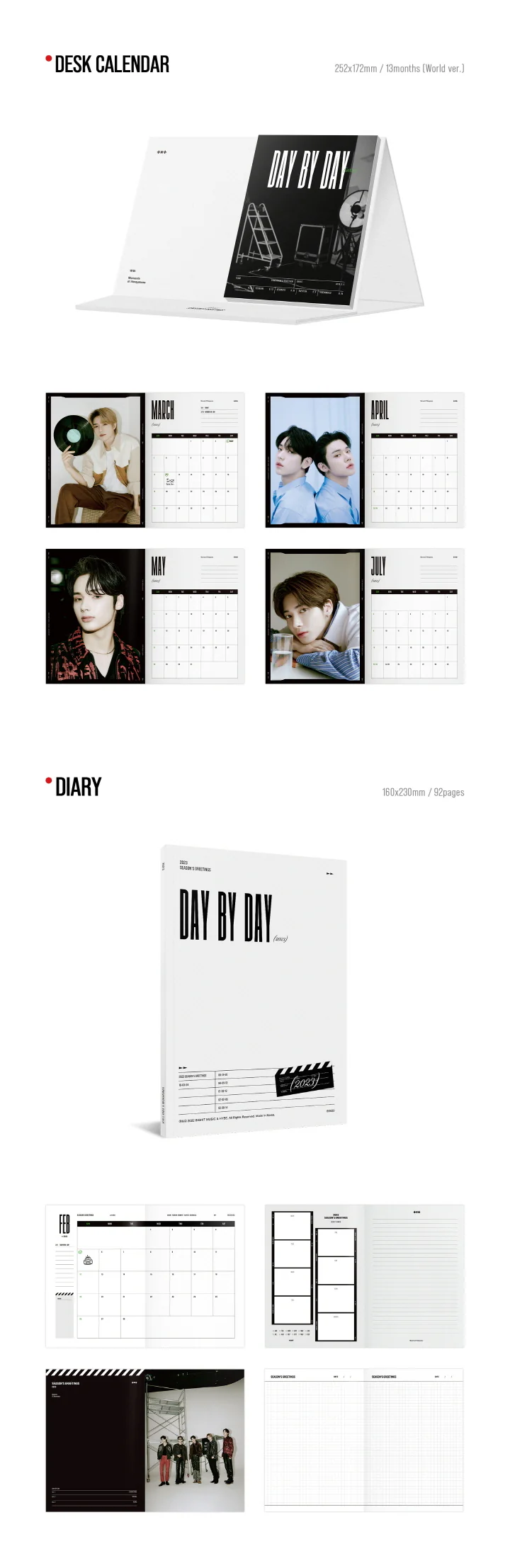 [WEVERSE POB] TXT - 2023 SEASON’S GREETINGS [DAY BY DAY] + Pre-Order Benefit - Image 3