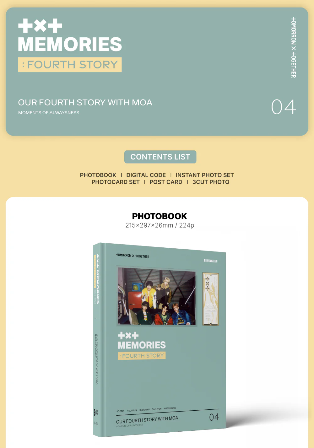 TOMORROW X TOGETHER TXT MEMORIES FOURTH STORY + Pre-Order Gift - Image 2