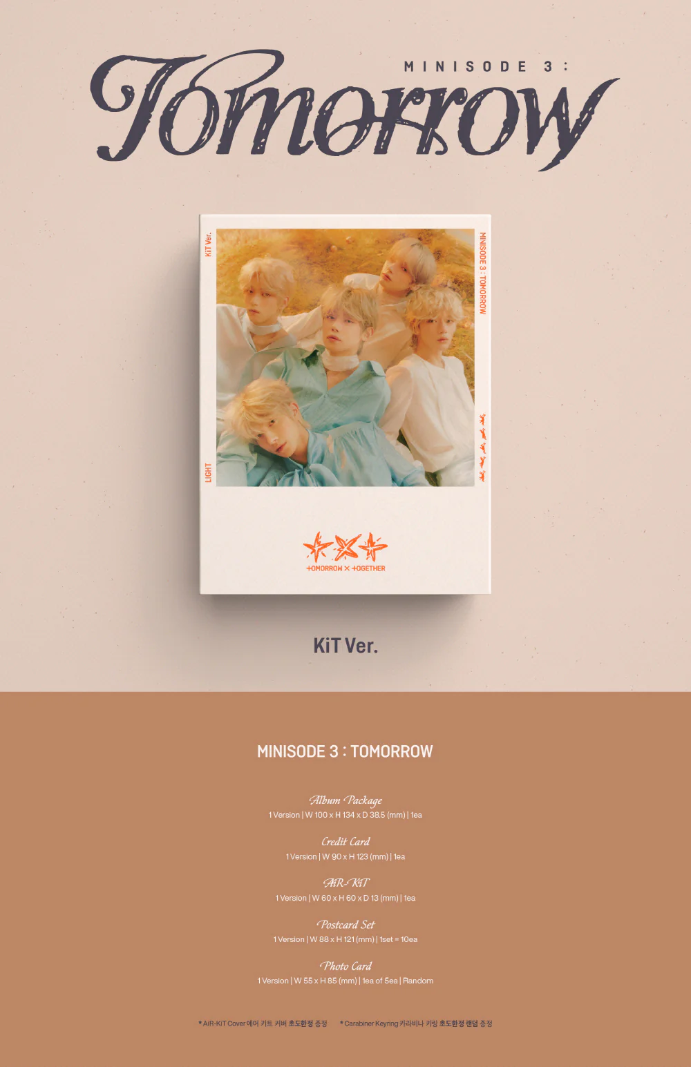 TOMORROW X TOGETHER TXT - minisode 3 TOMORROW [KiT Ver.] Album+Pre-Order Benefit - Image 2