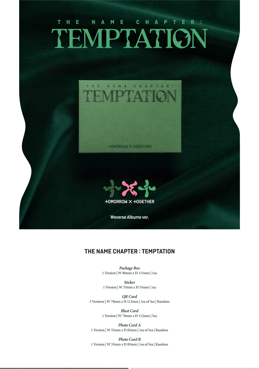 TOMORROW X TOGETHER TXT - THE NAME CHAPTER : TEMPTATION [Weverse Albums ver.] - Image 2