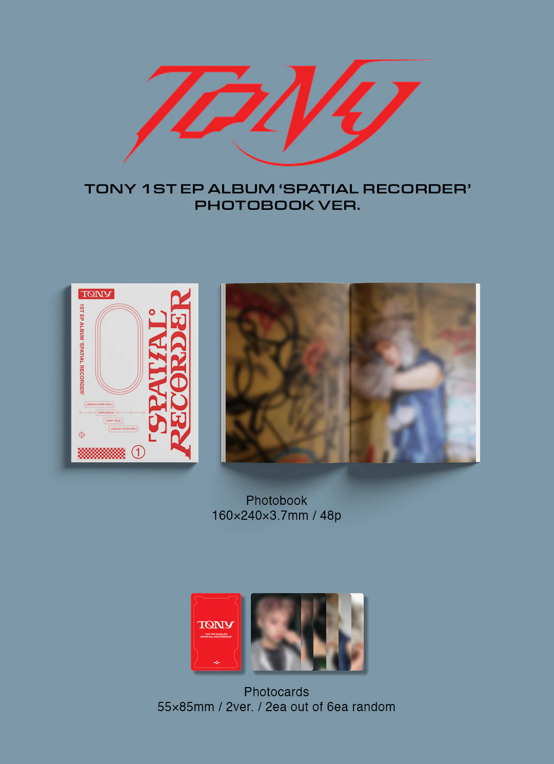 TONY - 1st EP Spatial Recorder Photobook version CD - Image 2