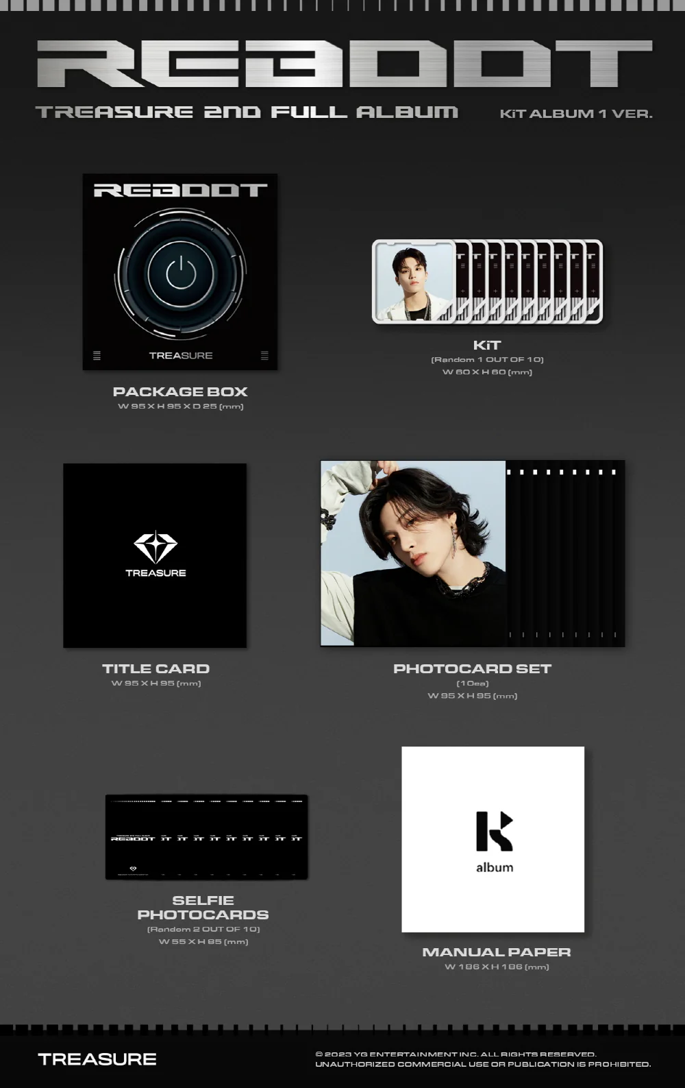 TREASURE - 2ND FULL ALBUM REBOOT [KIT ALBUM] - Image 2
