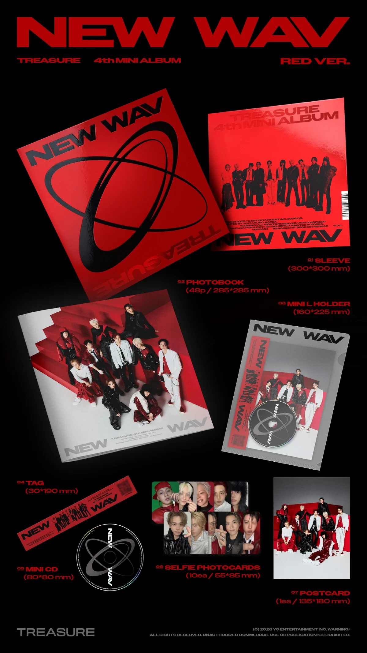 TREASURE - 4th Mini Album NEW WAV - Image 3