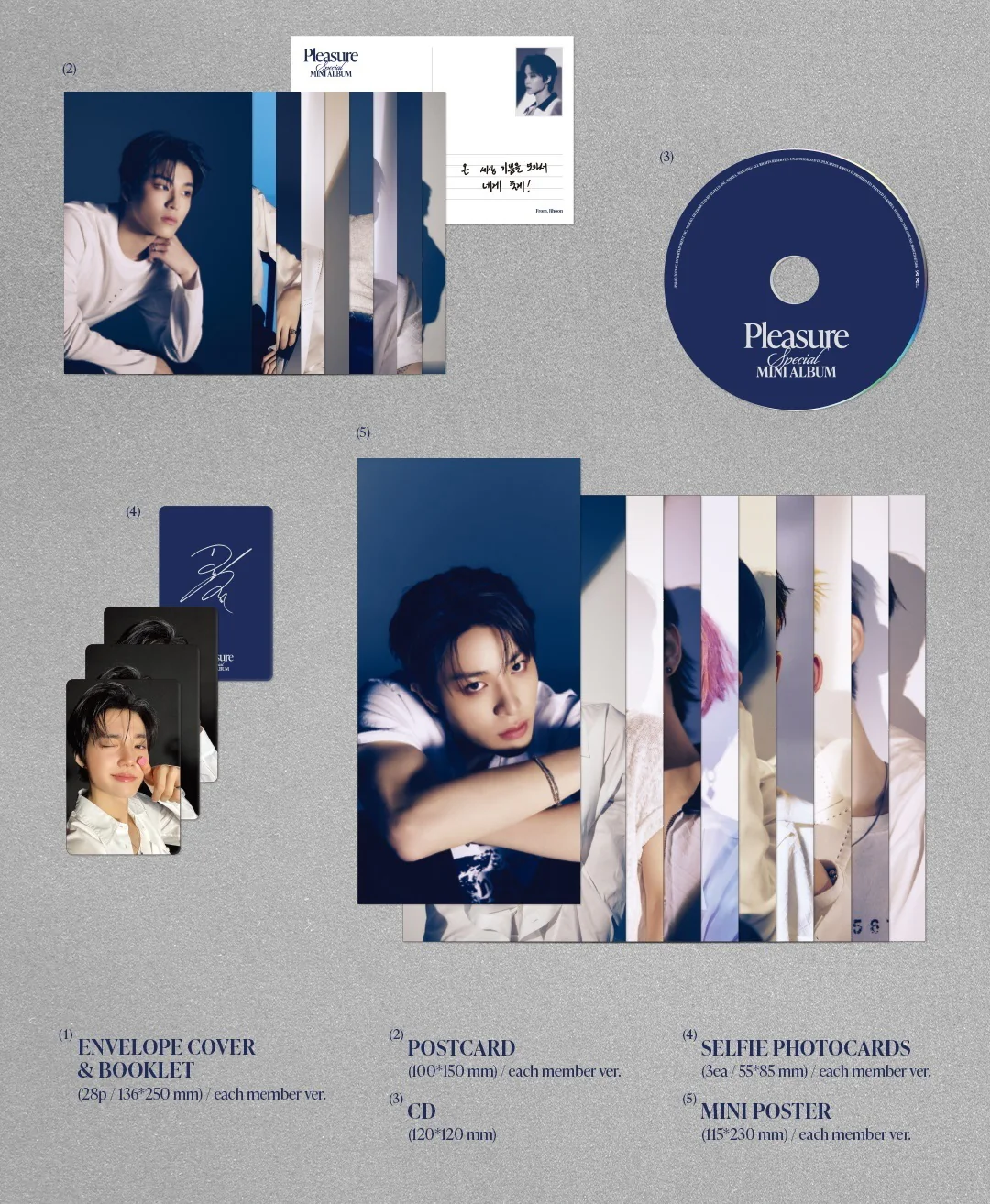 Treasure - Special Mini Album Pleasure Blue version CD - Image 3