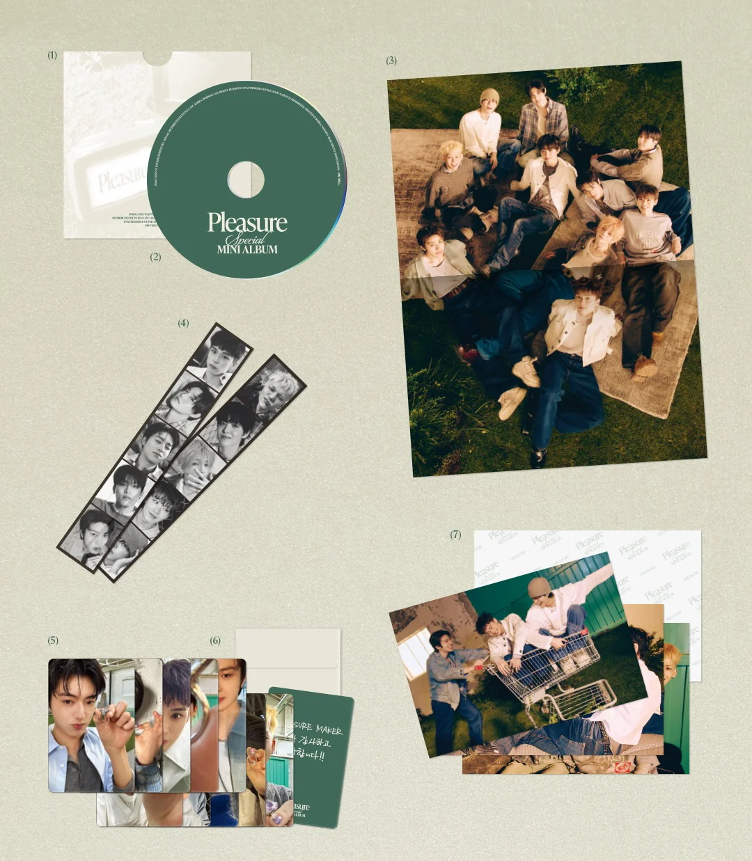 Treasure - Special Mini Album Pleasure Green version CD - Image 2