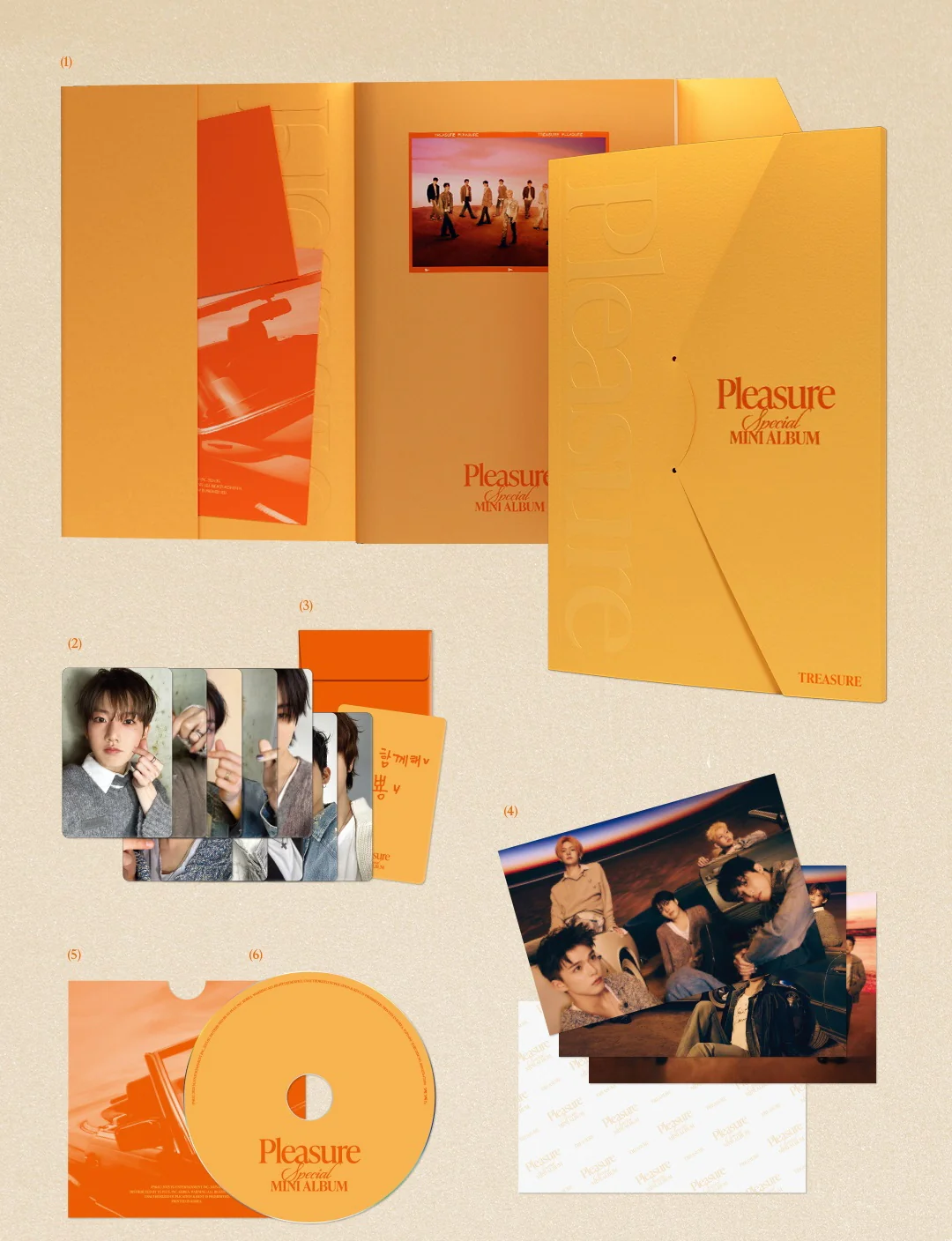 Treasure - Special Mini Album Pleasure Yellow version CD - Image 2