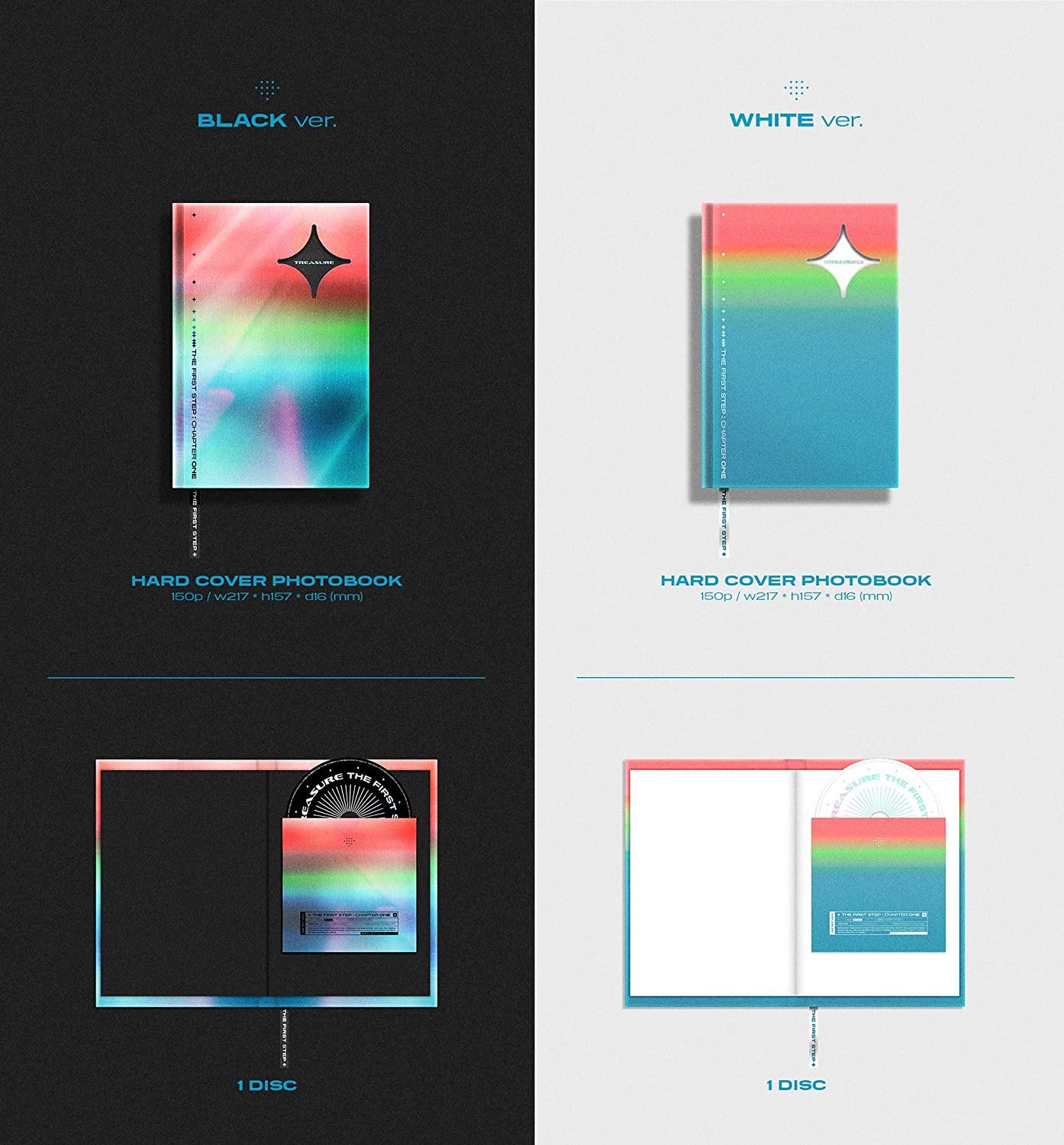 Treasure - The First Step : Chapter ONE (1st Single) CD+Extra Photocards Set - Image 2