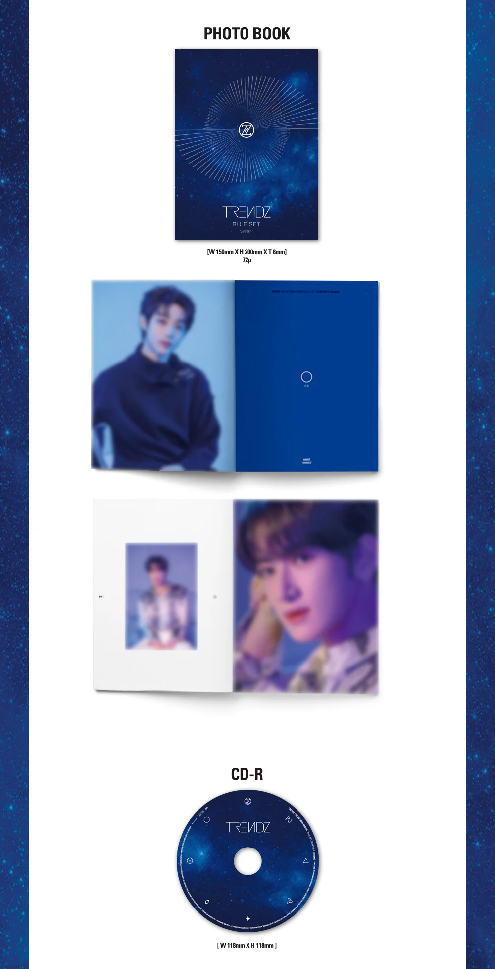 TRENDZ - BLUE SET Chapter 1. TRACKS (1st Mini Album) - Image 3