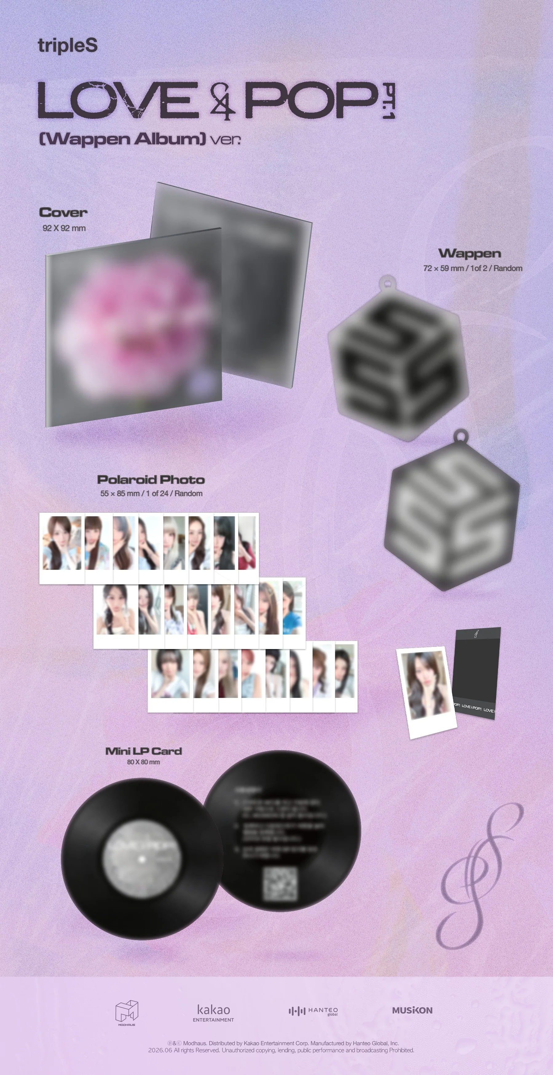 tripleS - LOVE&POP pt.1 Wappen Album ver. - Image 3