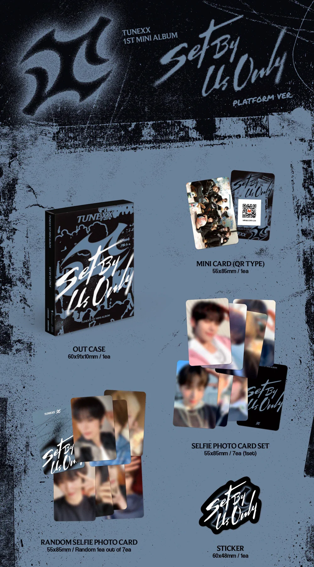 Tunexx - 1st Mini Album Set By Us Only Platform version - Image 2