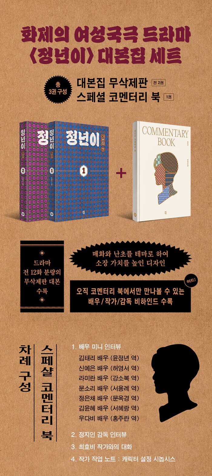 [2nd Pre-Order 12/6] TvN Drama Jeongnyeon 정년이 : The Star is Born TV Script Book Set (Vol.1 & Vol.2 & Commentary Book)+Pre-Order Gift - Image 4