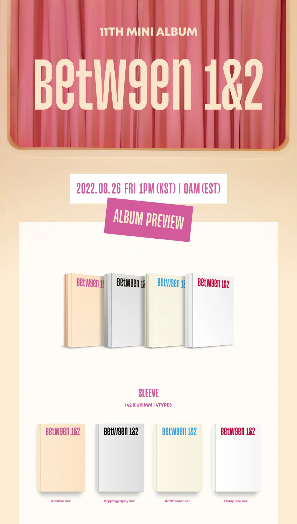 Twice - 11th Mini Album Between 1&2 CD+Pre-Order Gift - Image 2