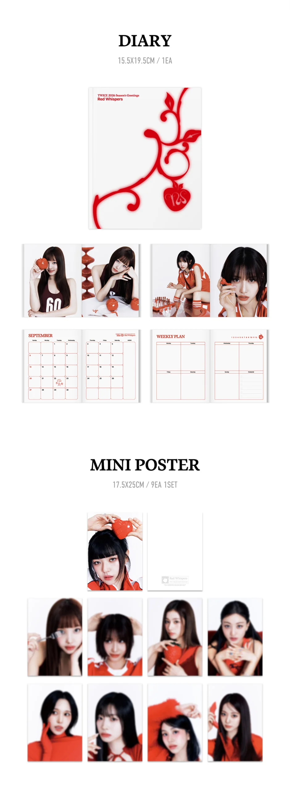 TWICE - 2026 SEASON'S GREETINGS [RED WHISPERS] + Pre-Order Gift - Image 3