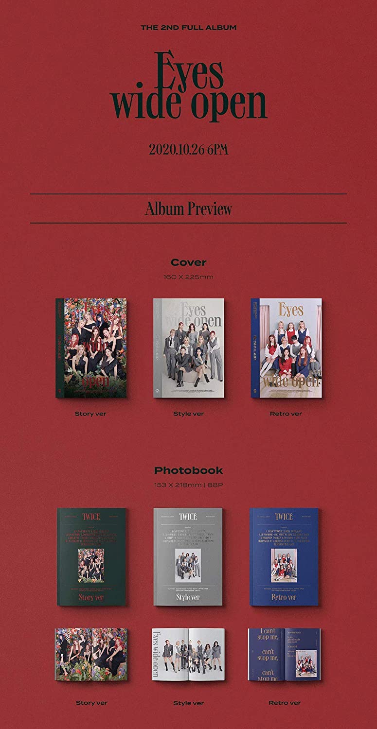 TWICE - Eyes wide open (Vol.2) Album+Extra Photocards Set - Image 2