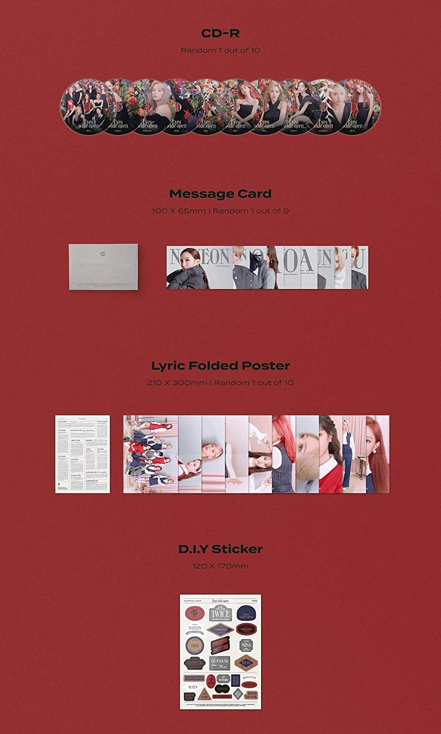 TWICE - Eyes wide open (Vol.2) Album+Extra Photocards Set - Image 3