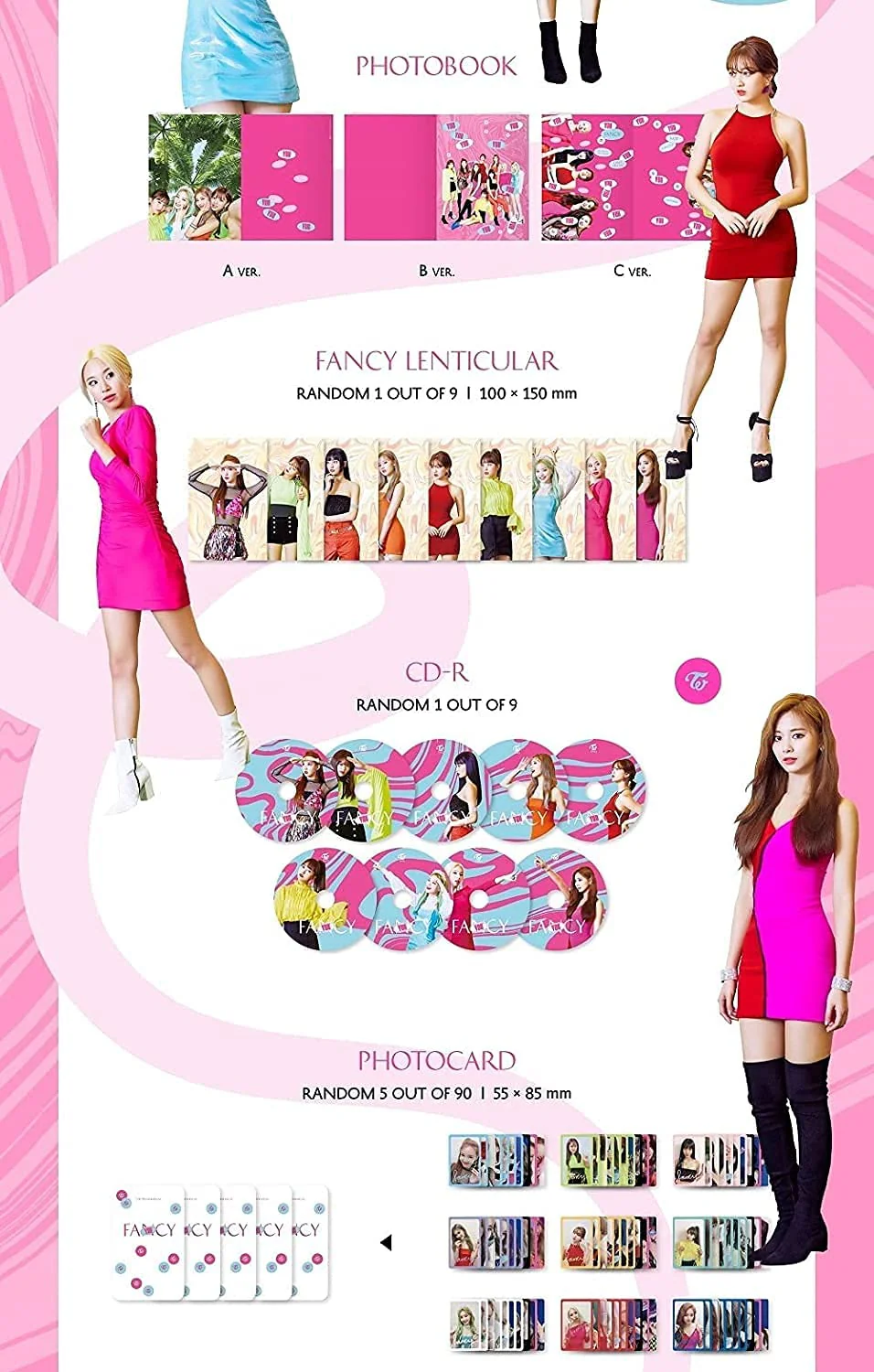 TWICE - Fancy You 7th Mini Album+Extra Photocards Set - Image 3