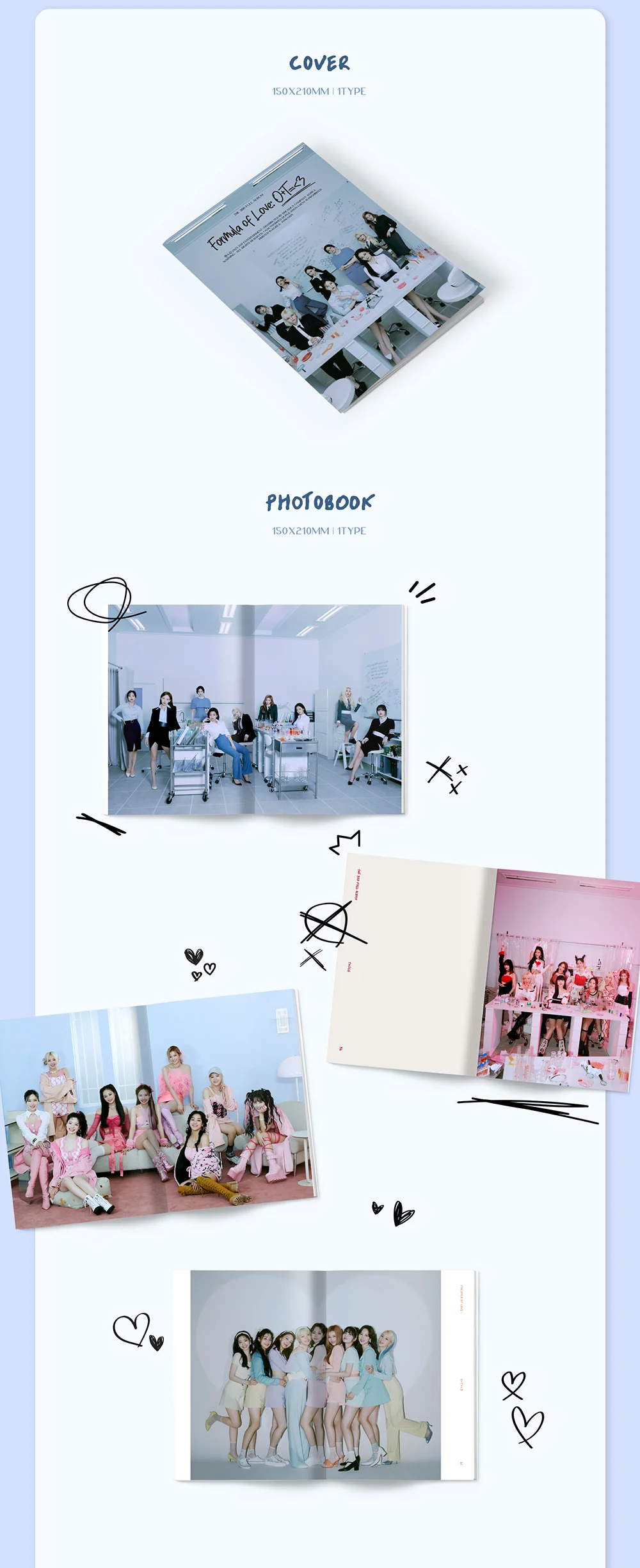 TWICE - Formula of Love:O+T=<3 [Result file ver.] Album+Extra Photocards Set - Image 2